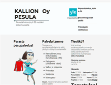 Tablet Screenshot of kallionpesula.com